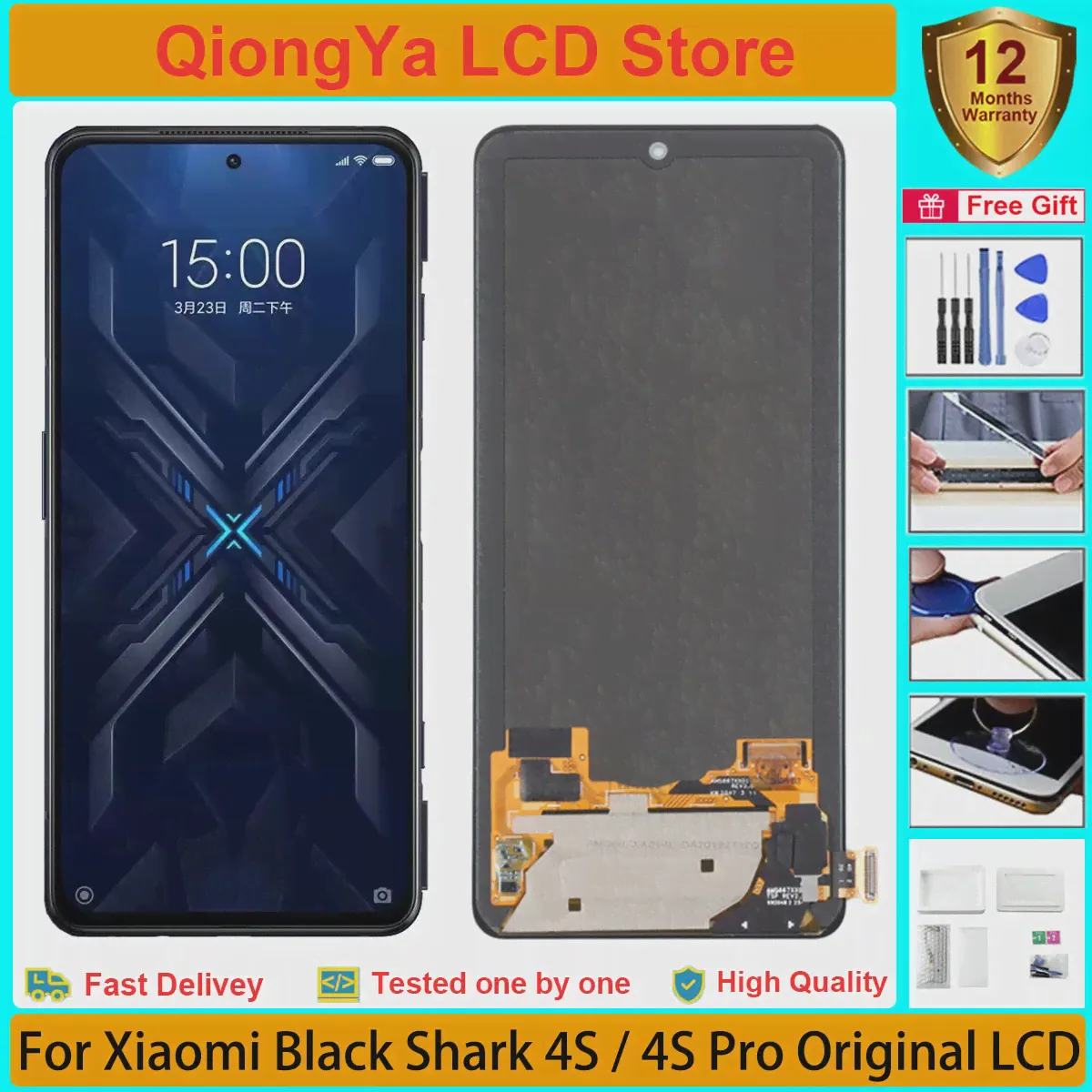 6,67 "Полностью Новый Оригинальный дисплей black Shark 4s для Xiaomi Black Shark 4S/4S Pro ЖК-дисплей с сенсорным экраном и цифровым преобразователем в сборе